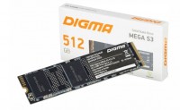 SSD накопитель Digma Mega S3 512ГБ, M.2 2280, NVMe